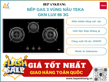   BẾP GAS 3 Vùng nấu Teka GKN LUX 86 3G - Made In Indonesia